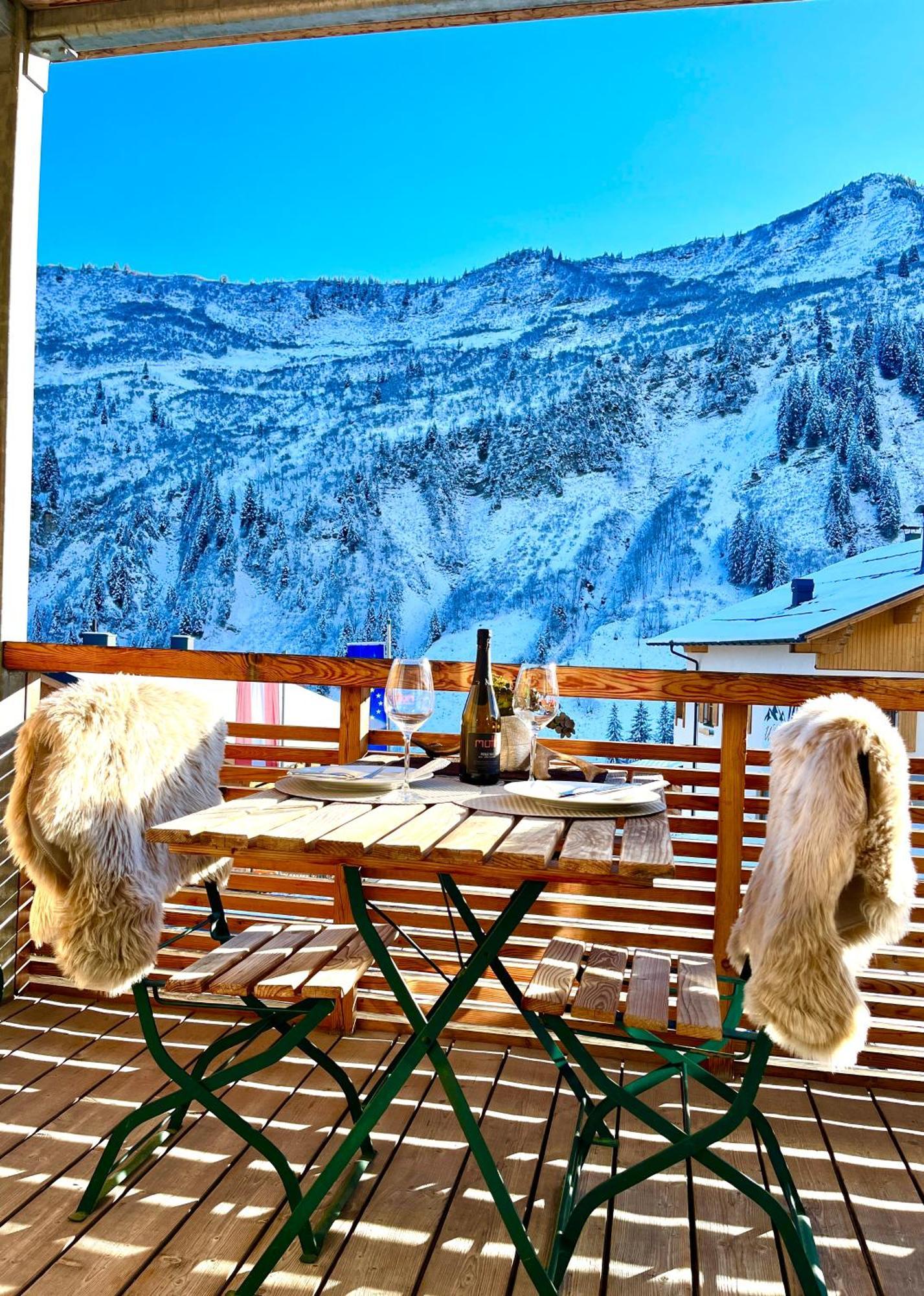 Sonniges Bergblick-Appartement 다뮐스 외부 사진